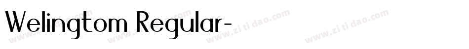 Welingtom Regular字体转换